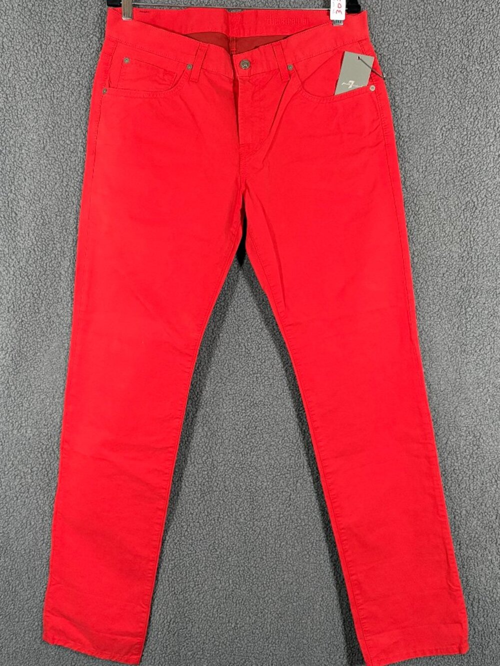 7 For All Mankind The Straight Pants - Men's Size 34*33 - Red